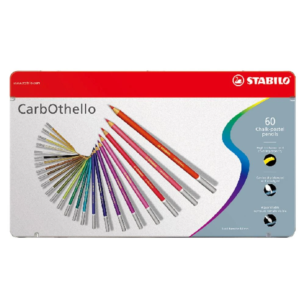 【STABILO】德國 思筆樂 奧賽樂水性粉彩筆 60色組 / 盒 1460-6