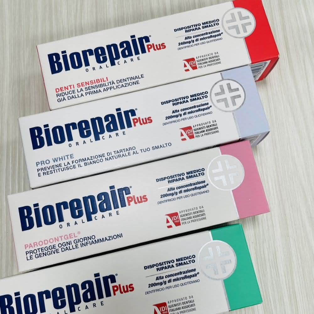 【Biorepair 貝利達】義大利 Biorepair牙膏75ml(全效 抗敏 護齦  亮白 敏感性牙齒 美白牙齒 牙周病)