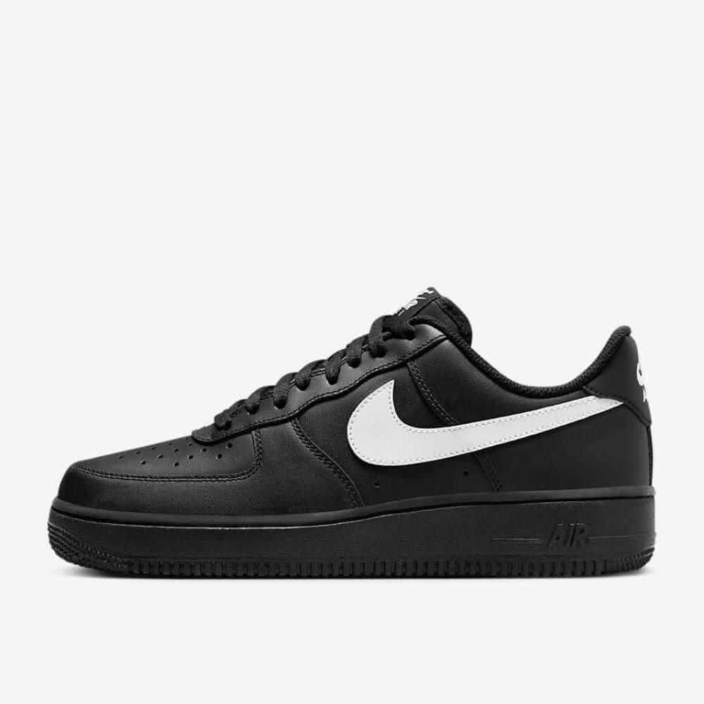 【NIKE 耐吉】NIKE AIR FORCE 1 AF1 黑白 全黑 白勾 黑武士 男鞋 FZ0627-010