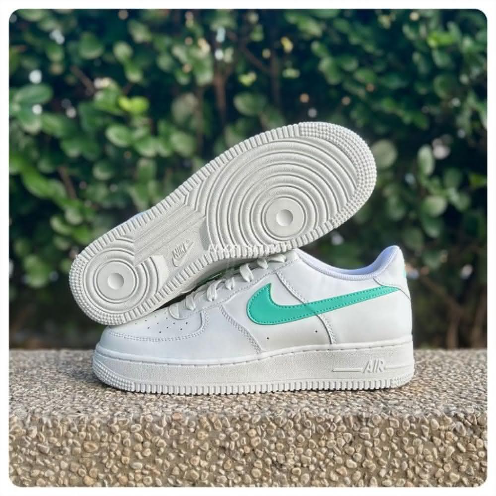 【NIKE 耐吉】Nike Air Force 1 GS 薄荷蘇打 薄荷綠 白綠(DV7762-104)