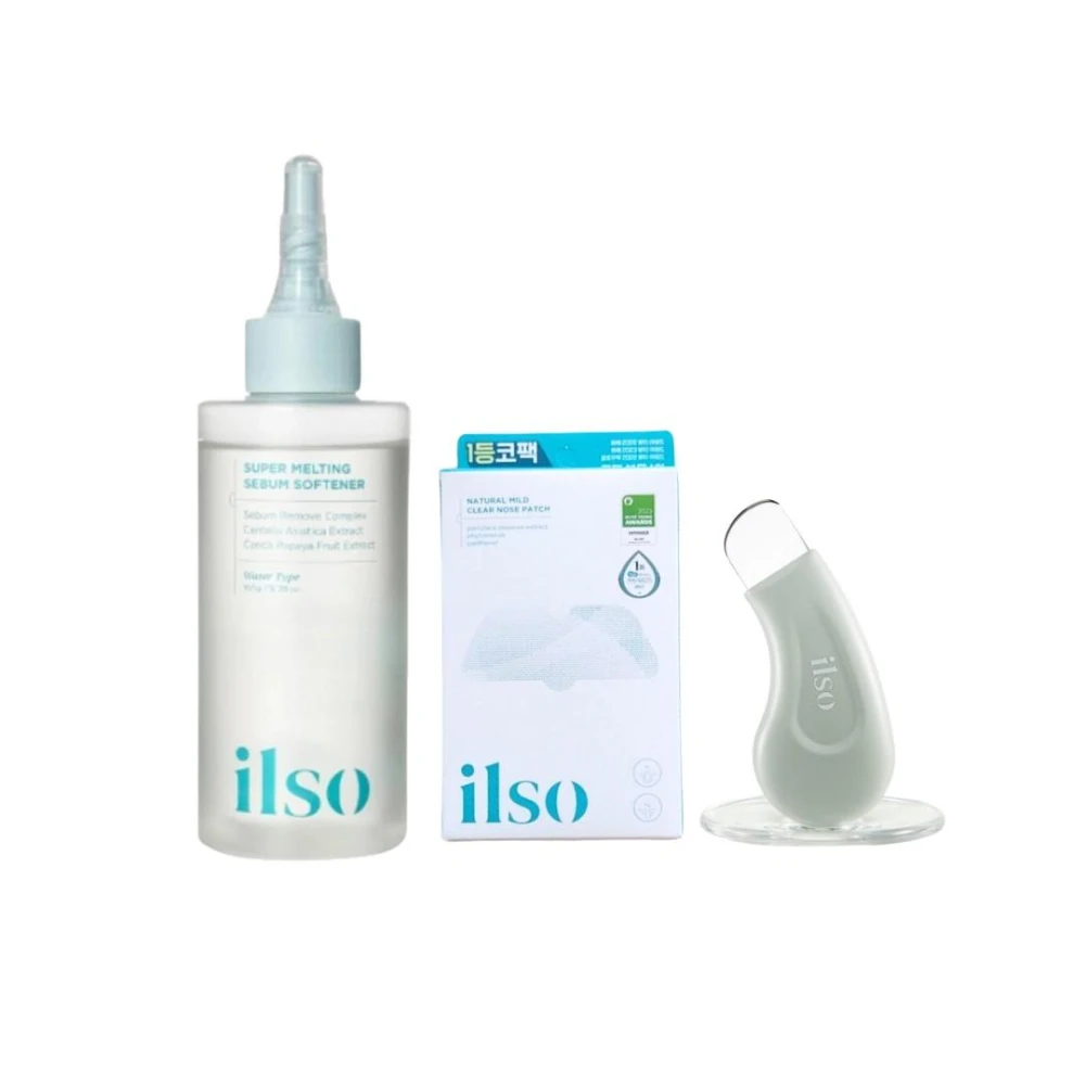 【ilso】一般版毛孔粉刺鼻貼+導出液+黑頭鏟組合