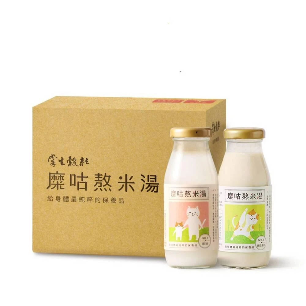 【掌生穀粒】掌生穀粒 糜咕熬米湯 24入獨家組合-原味12入 豌豆蛋白12入