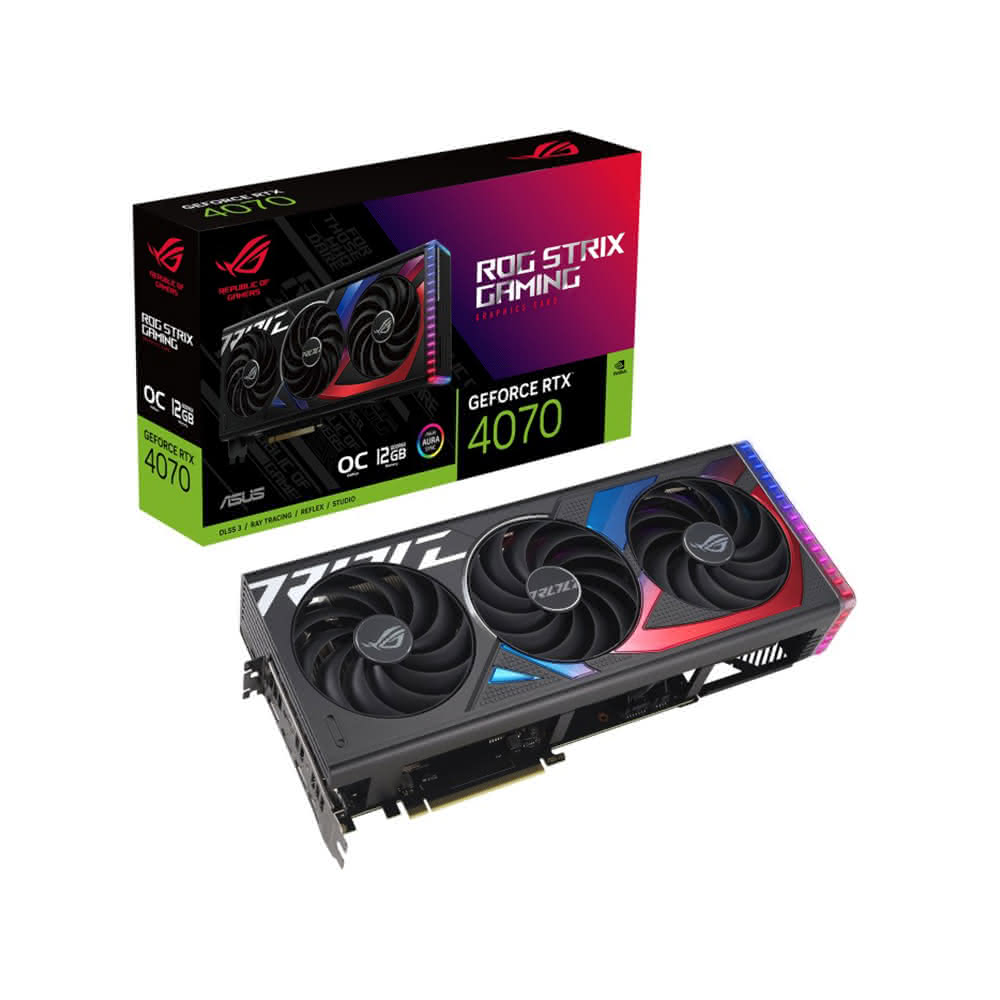 【ASUS 華碩】ROG-STRIX-RTX4070-O12G-GAMING 33.8cm/16Pin/三風扇/4070(RTX4070)