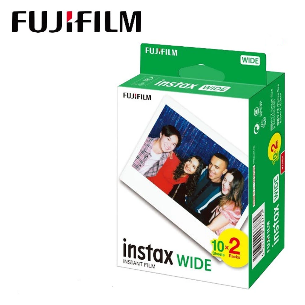 【FUJI】instax WIDE 空白底片 2捲共20張  拍立得底片 大張底片 寬幅底片日本製(instax wide 空白底片2入)