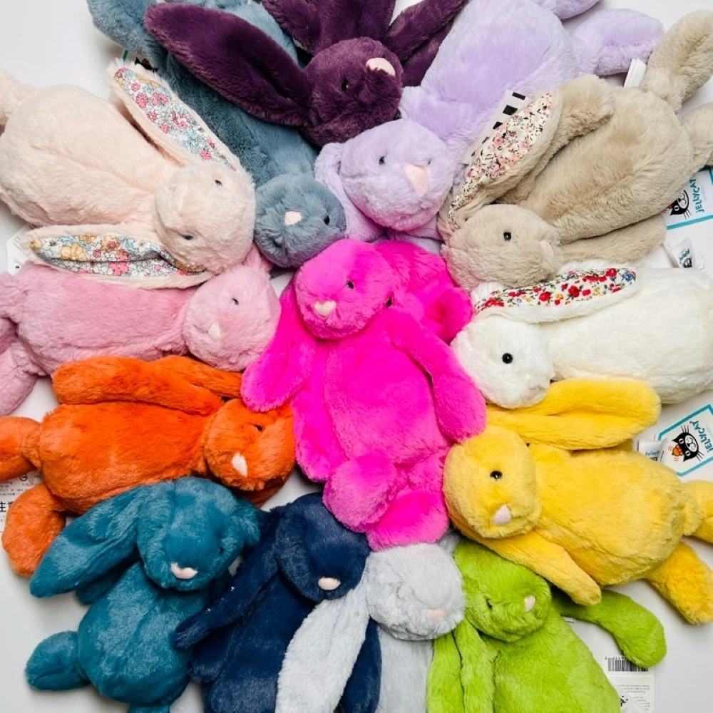 【JELLYCAT】18cm 兔子玩偶-多款花色 可愛兔兔(Jellycat 18公分 兔子玩偶 可愛兔兔 果凍貓)