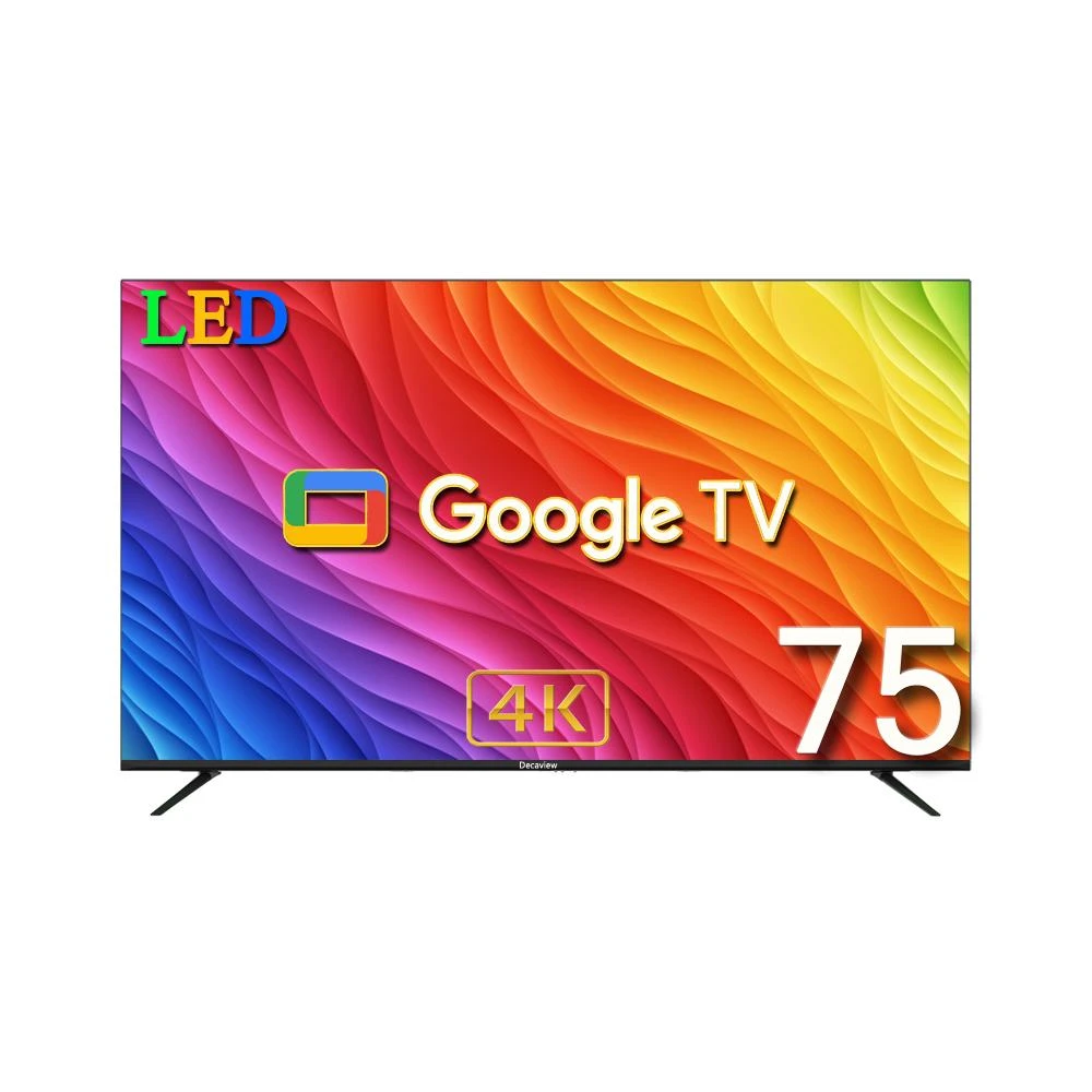 【DECAMAX】75吋 超值4K HDR10 Google TV 聲控智慧AI聯網液晶電視