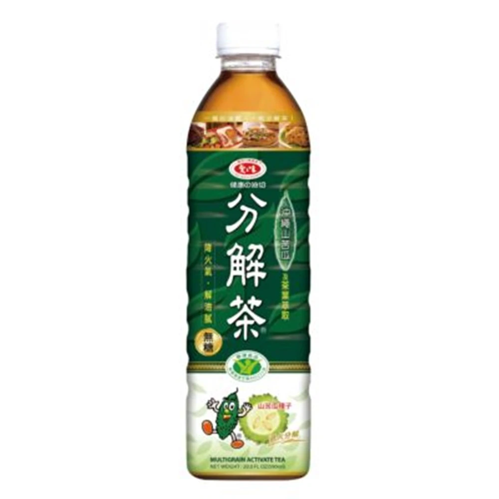 愛之味 油切分解茶 590ml*4入山苦瓜 油切 飲料