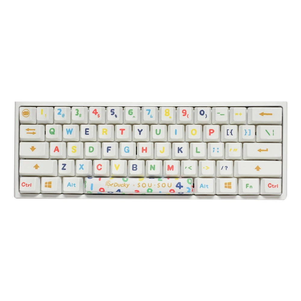 【Ducky】X SOU．SOU One 2 Mini 茶軸英文 RGB 60%聯名限定版鍵盤