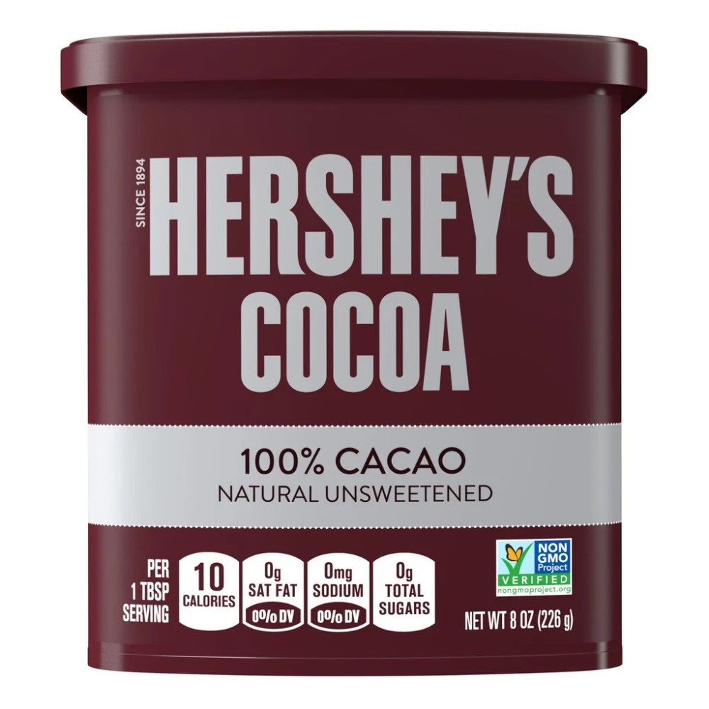 【Hersheys 好時】HERSHEYS好時 無糖 100%純巧克力粉 226g/罐 無糖(100%純可可粉/不含糖及奶精)