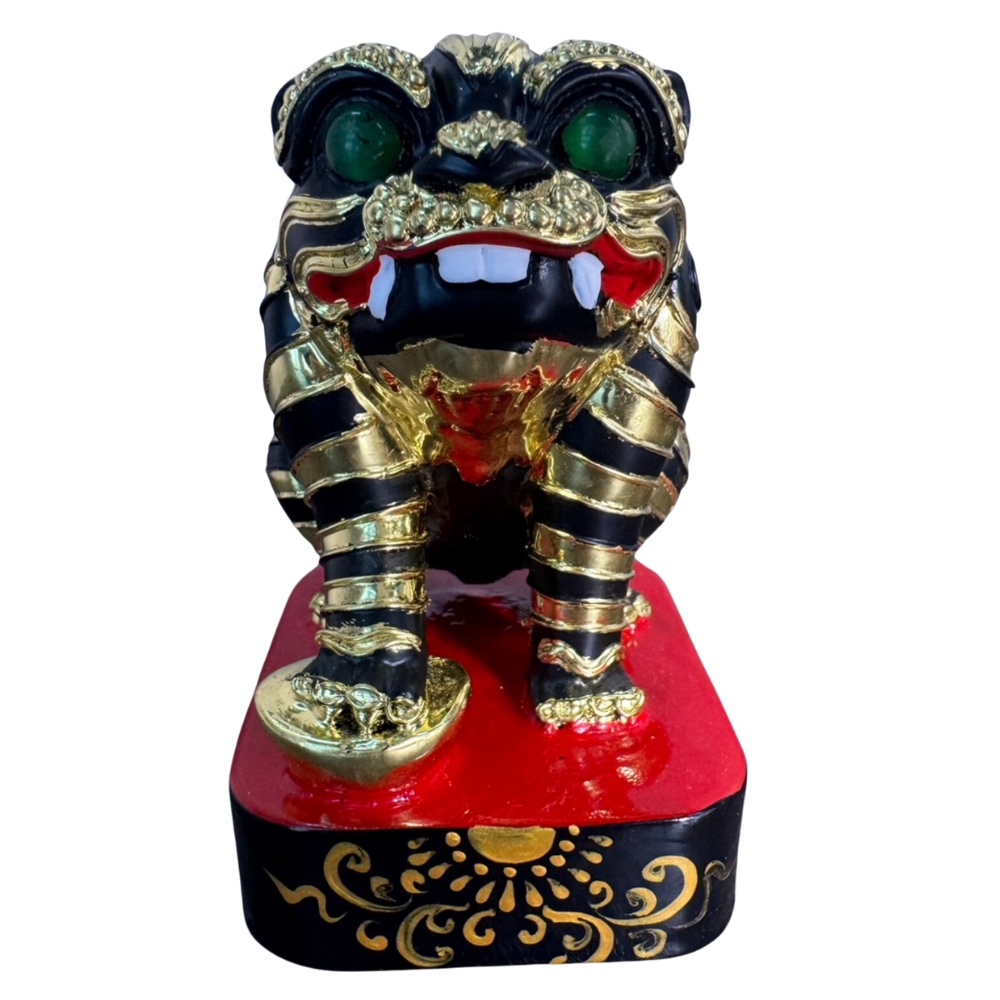 永羣沉香虎爺樟木虎爺3寸6 踩元寶虎擺飾招財進寶