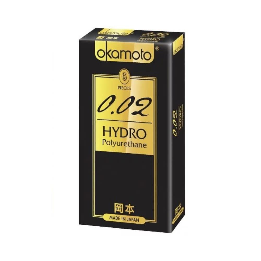 【okamoto 岡本】002 Hydro水感勁薄保險套 12入