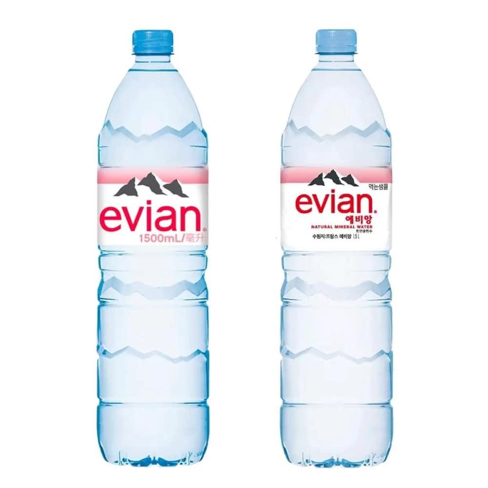 5Cgo.Evian 依雲天然礦泉水 1500ml X 12瓶入 商品編號:#217407  Natural Mineral Water 1500 ml X 12-Count 法國進口天然礦泉水 源自阿爾卑斯山冰川，極致純淨 / 台灣代理商 泰德利