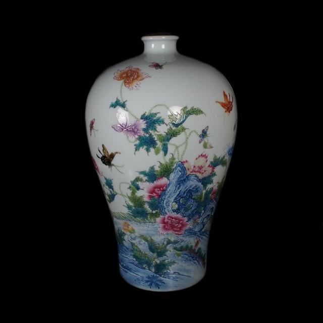 大清雍正琺瑯彩花鳥紋扁瓶 景徳鎮  陶磁器  現代工芸品 美術品 置物 大清雍正琺瑯彩花鳥紋扁瓶 景徳鎮 陶磁器 現代工芸品