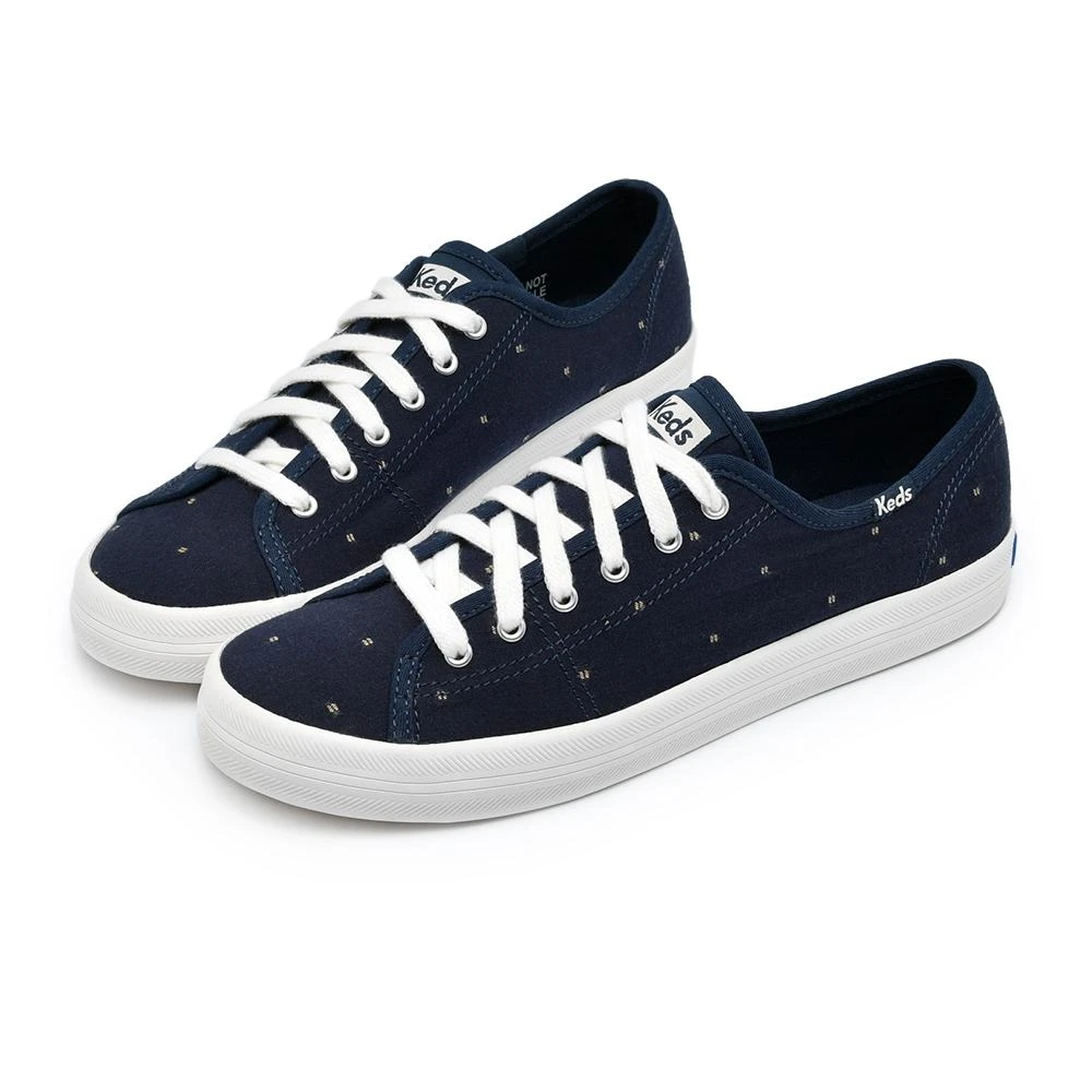 【Keds】KICKSTART 深藍 縫線 點點 帆布 9234W132229 女鞋 女休閒鞋