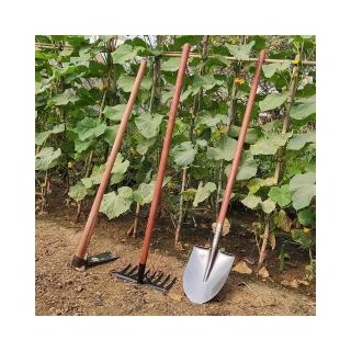 家用種菜專用鋤頭 三件種植套裝農用工具 鐵鍬除草翻地 挖土神器 農具鋤頭鐵鍬