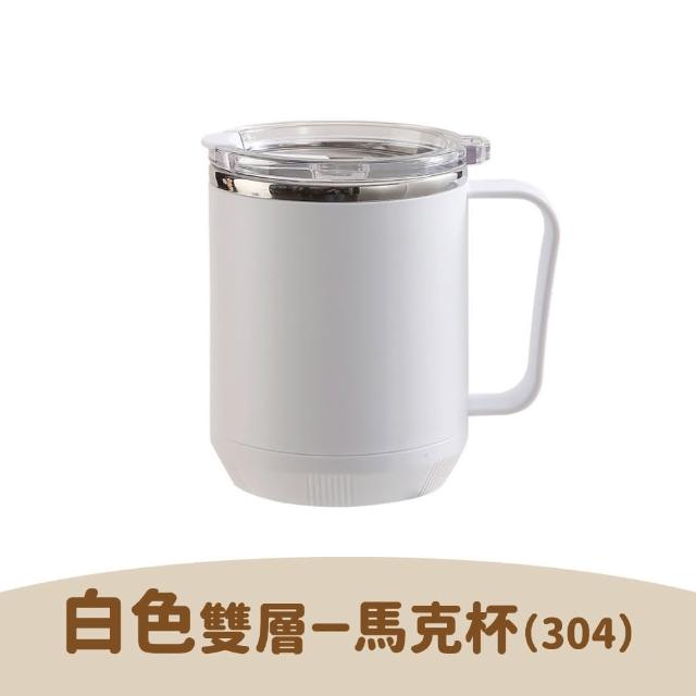 不鏽鋼咖啡杯｜馬克杯不鏽鋼杯帶蓋馬克杯保溫馬克杯不鏽鋼口杯