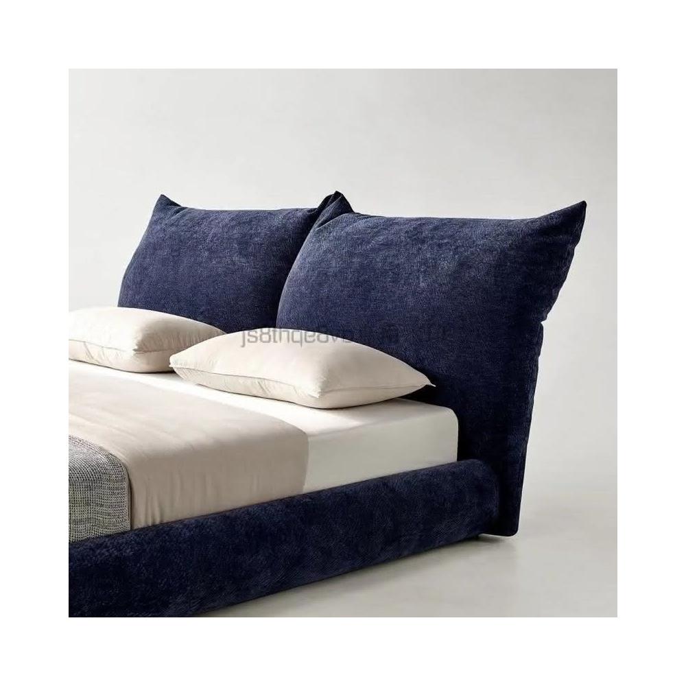 意式極簡佈藝Edra花瓣床 現代簡約輕奢羽絨軟床 磨砂佈網紅雙人床