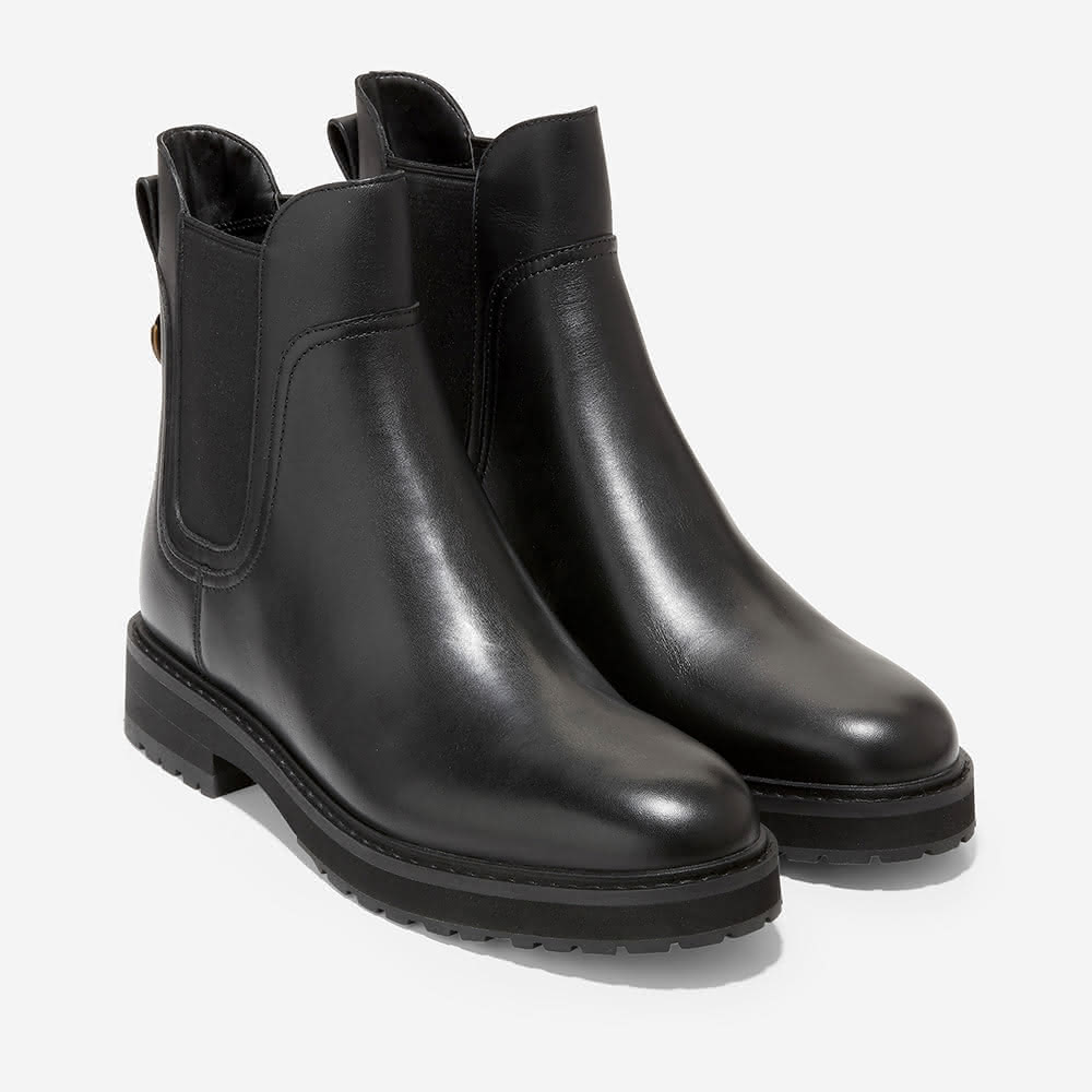 Cole Haan】GREENWICH WP BOOTIE 格林威治防潑水女靴經典黑-W24532
