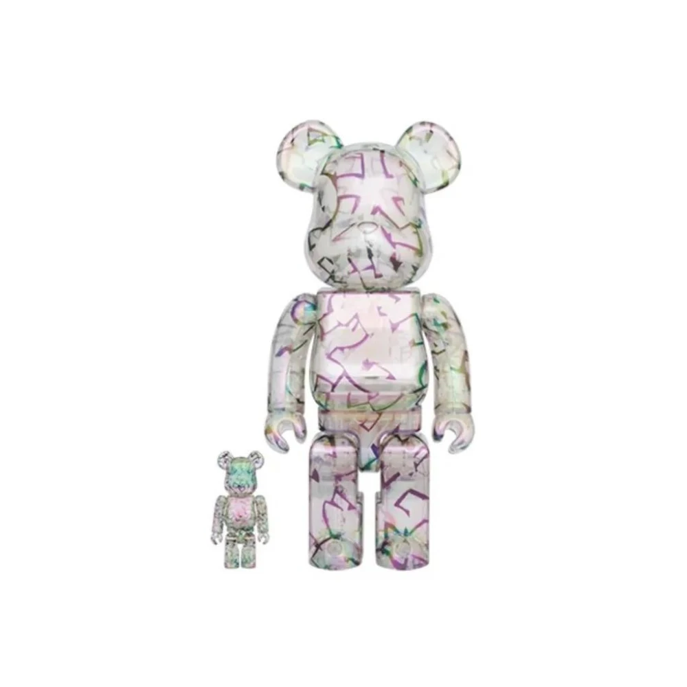 【BE@RBRICK】BE@RBRICK 庫柏力克熊 聯名款 JIMMY CHOO 透明 發光 潮流公仔 400%+100%