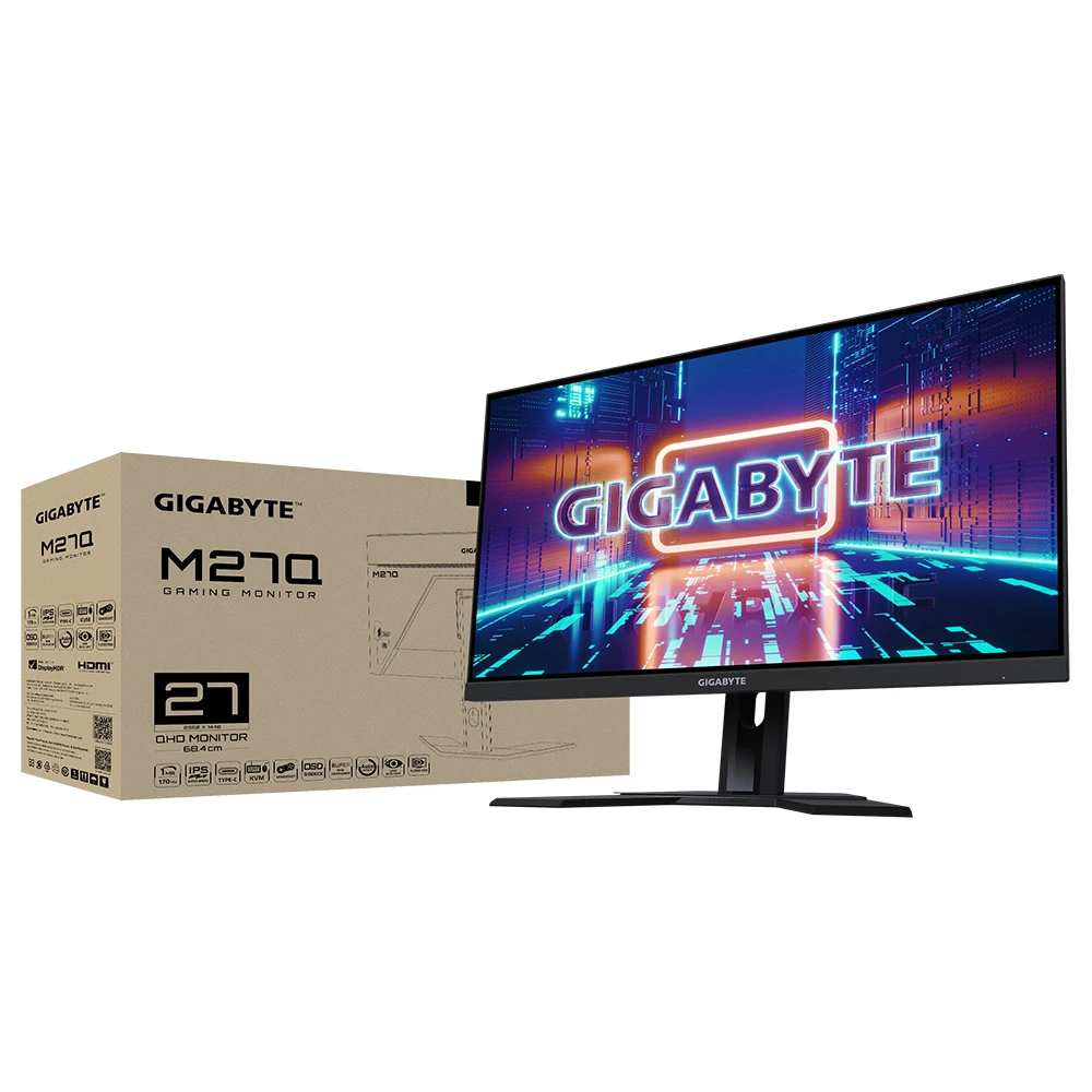 【GIGABYTE 技嘉】M27Q 27吋 電競螢幕/IPS/165Hz/1ms/HDR400