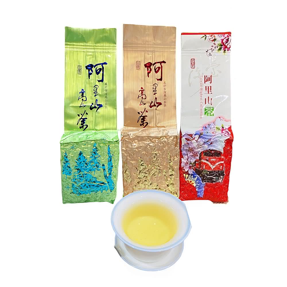 清山茶廠】春茶暢銷三款烘焙阿里山烏龍茶高山手採茶葉150g/包