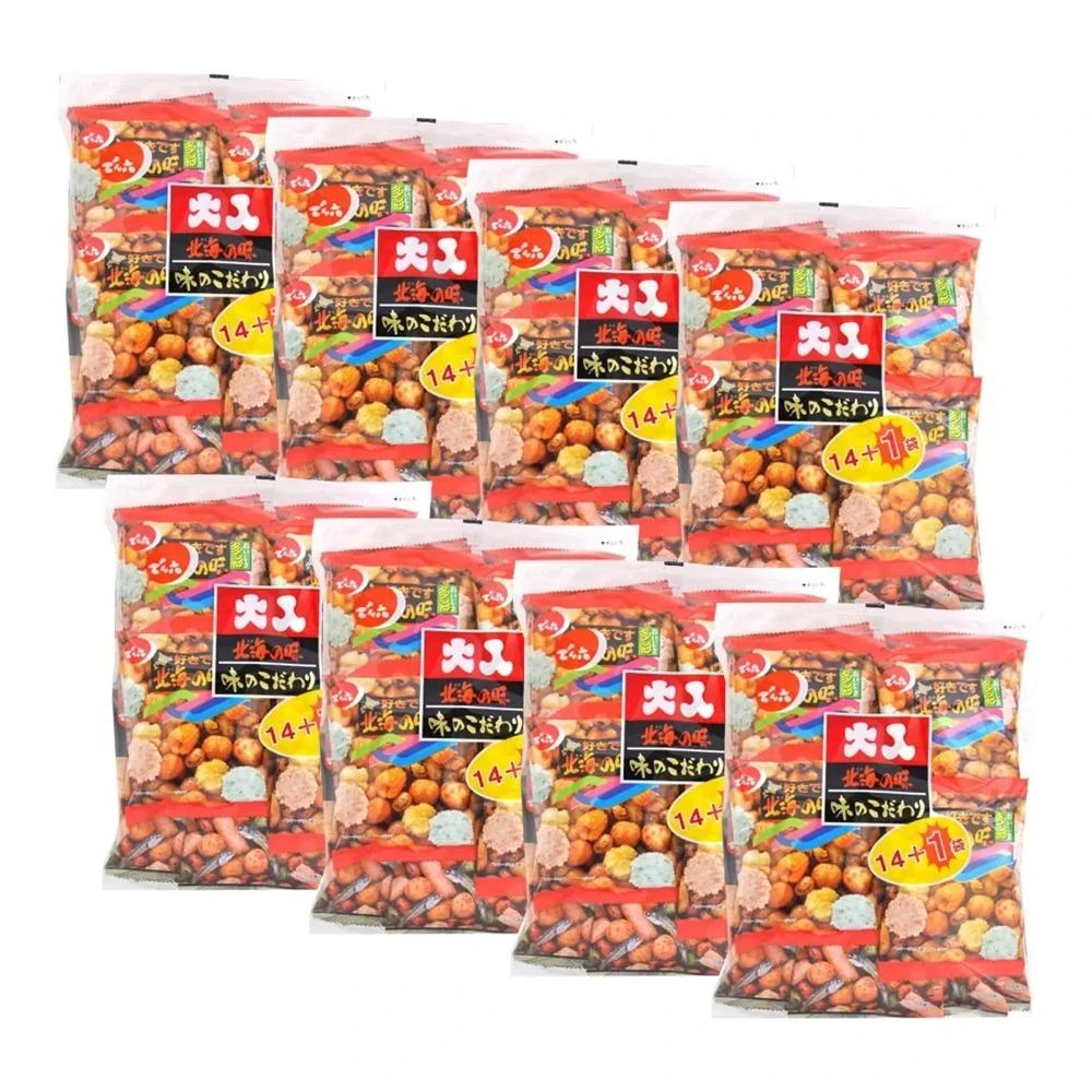 5Cgo 日本進口 傳六 什錦豆 365公克 X 8入 商品編號:#174561 Denroku Japanese Mix Salty Snacks 365 g X 8-Count