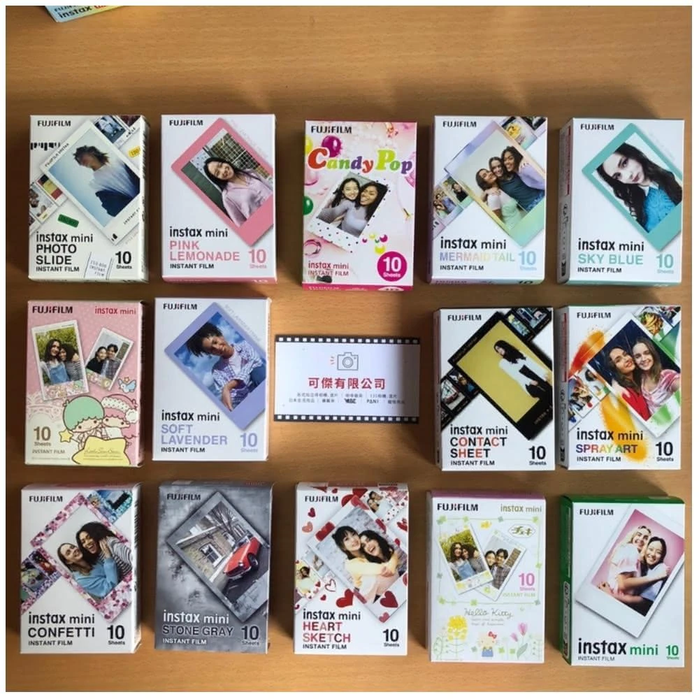 【FUJIFILM 富士】FUJI mini底片 富士拍立得底片 instax mini 卡通圖案 空白底片 邊框底片 未過期底片 2捲20張 日本製 適用