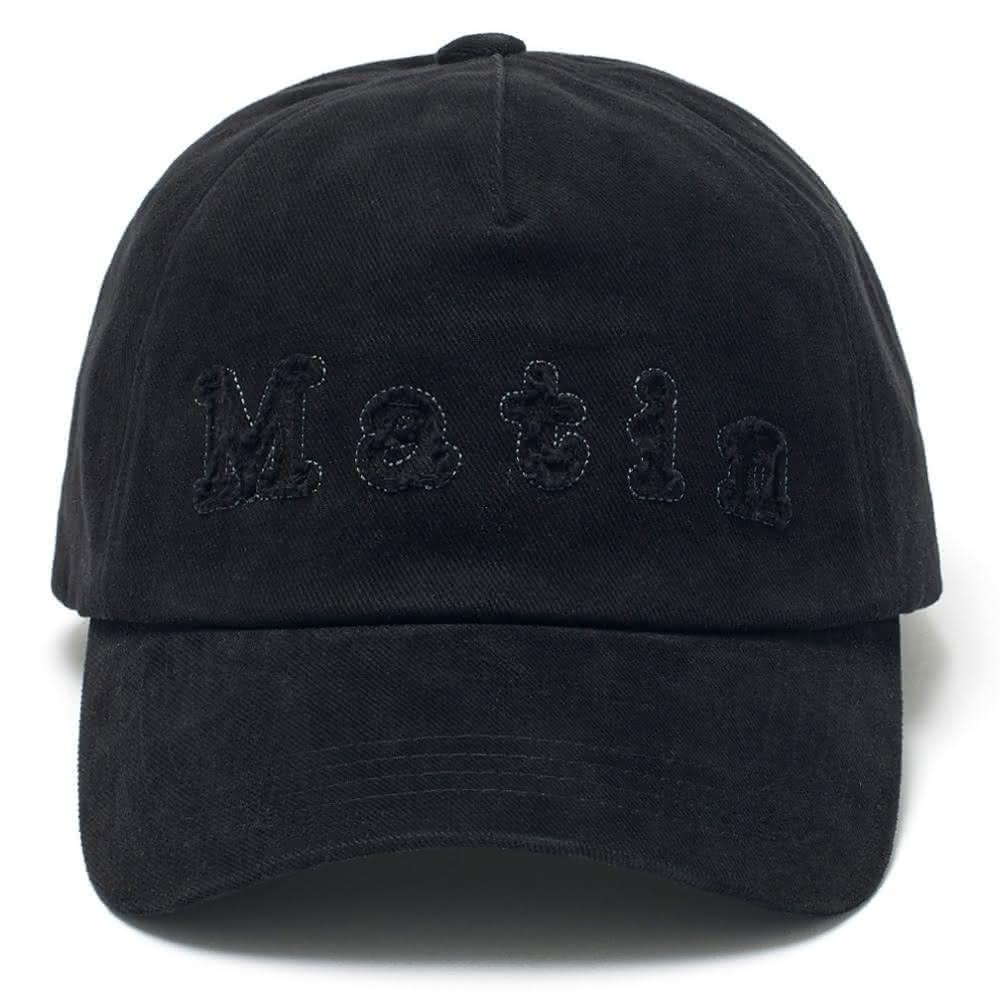 Matin Kim heart logo ball cap in black main image 1