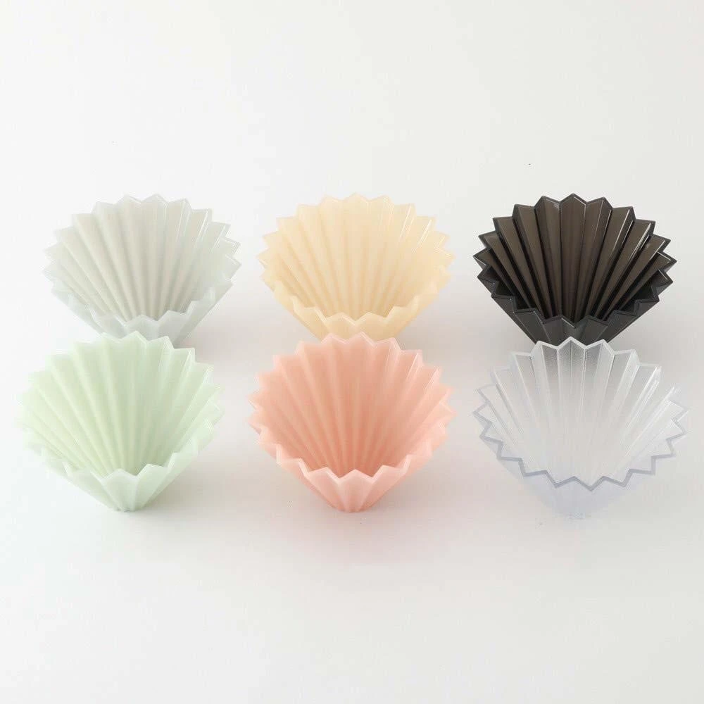 【ORIGAMI】摺紙濾杯 樹脂款式  M號 含濾杯座  V型 錐形 波浪型可用日本製 適合新手 露營 餐車 2-4杯