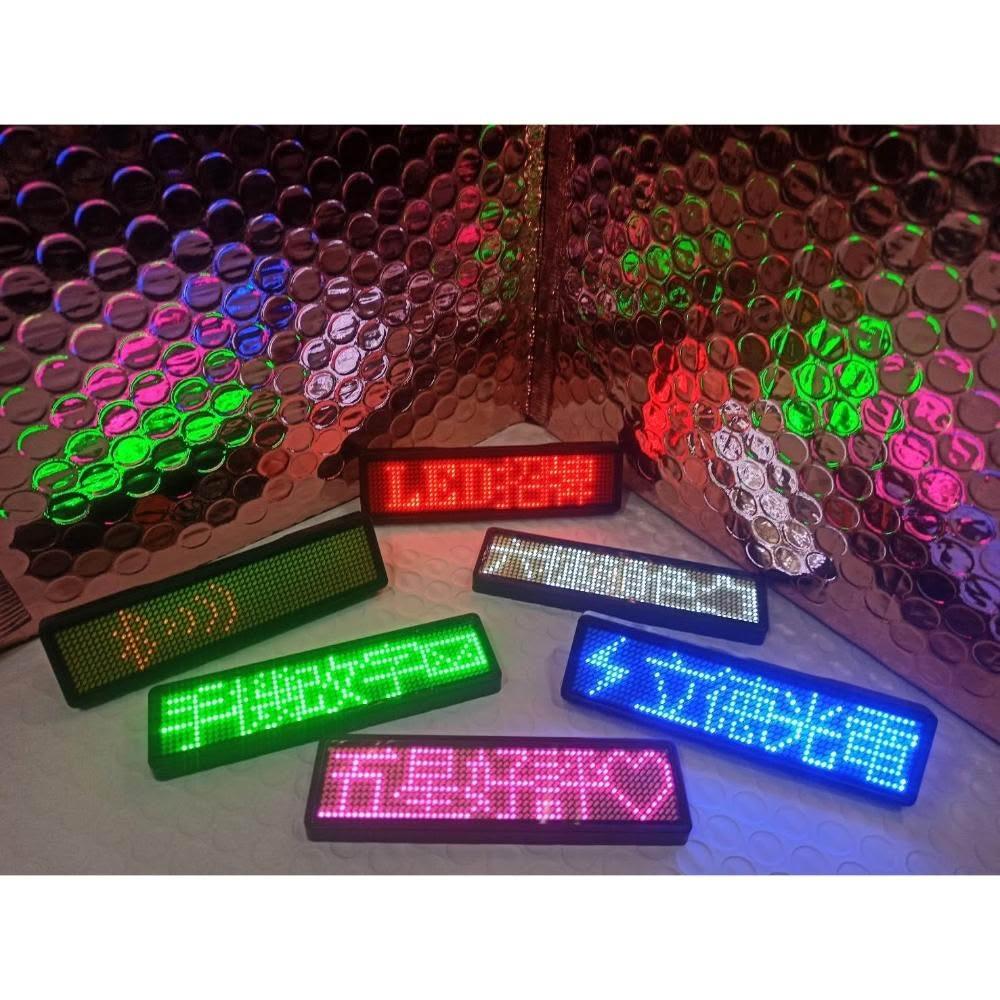 立德光電 5字藍牙版LED名牌單色1入-LED胸牌 LED電子名牌 LED字幕機