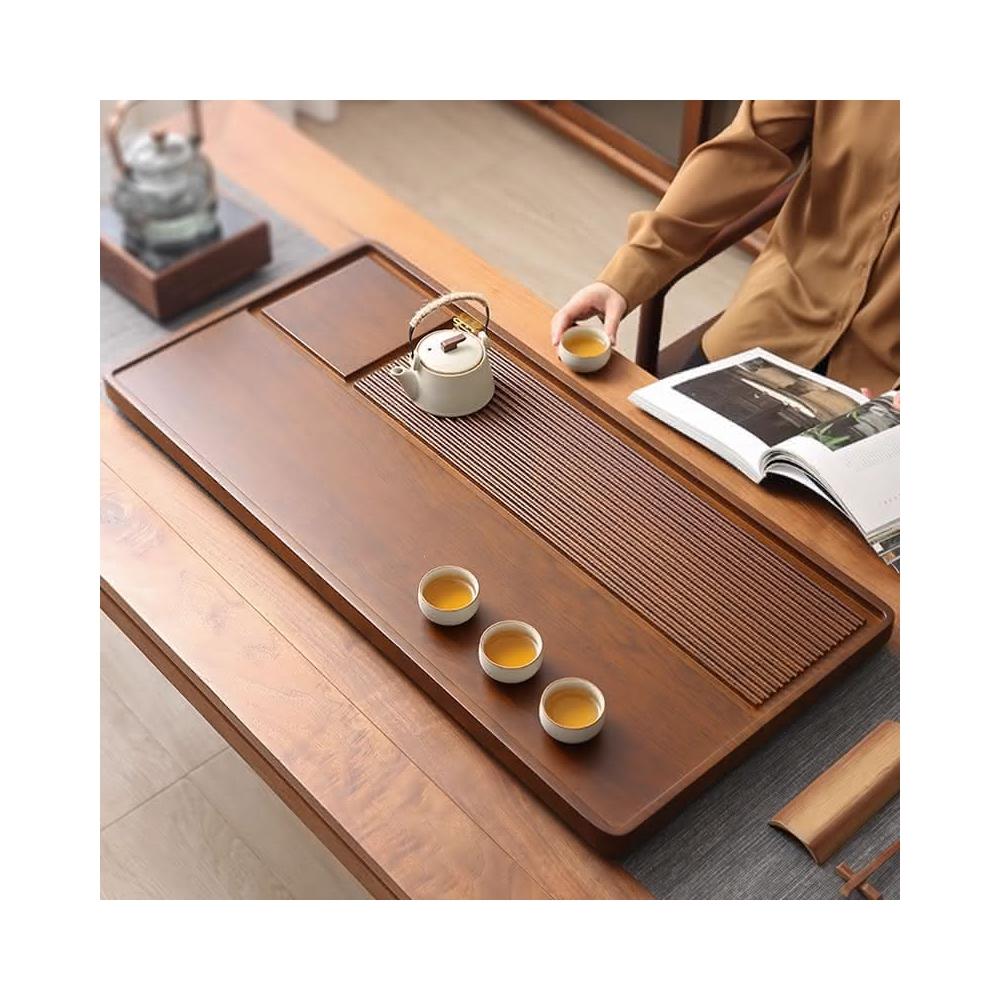 實木茶盤家用整塊長方形茶盤簡約辦公室幹泡茶臺功夫款帶排水 實木茶盤家用整塊長方形茶盤簡約辦公室幹泡茶臺功夫款帶排水