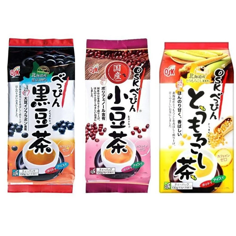 【OSK】日本直送 OSK 北海道黑豆茶 小豆茶 玉米茶