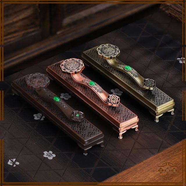 三雅道如意臥香爐香盒創意仿古獸足萬字紋線香爐中式古典檀香熏香爐 