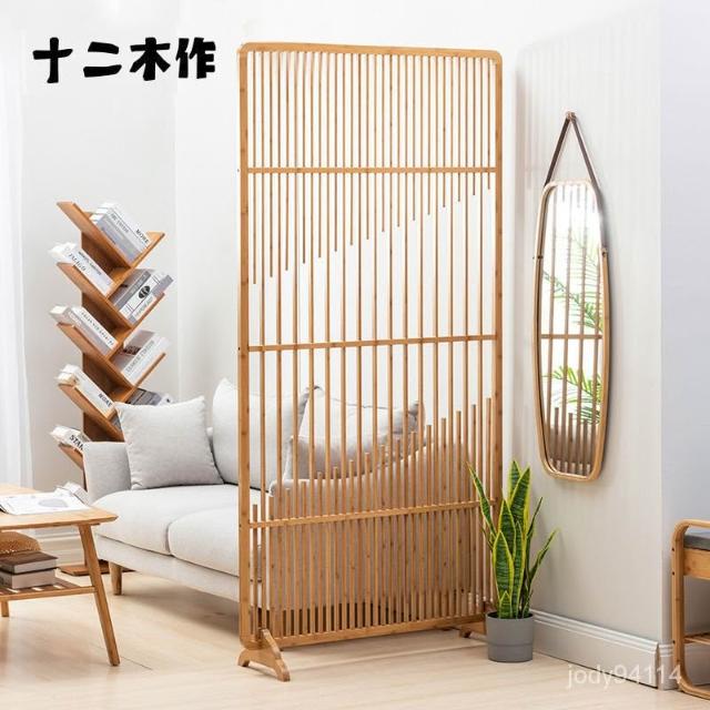 グランドセイコー セール 優選~免運~日式竹子屏風隔斷客廳傢用簡約實木格柵折疊移動入戶 絵画/タペストリー
