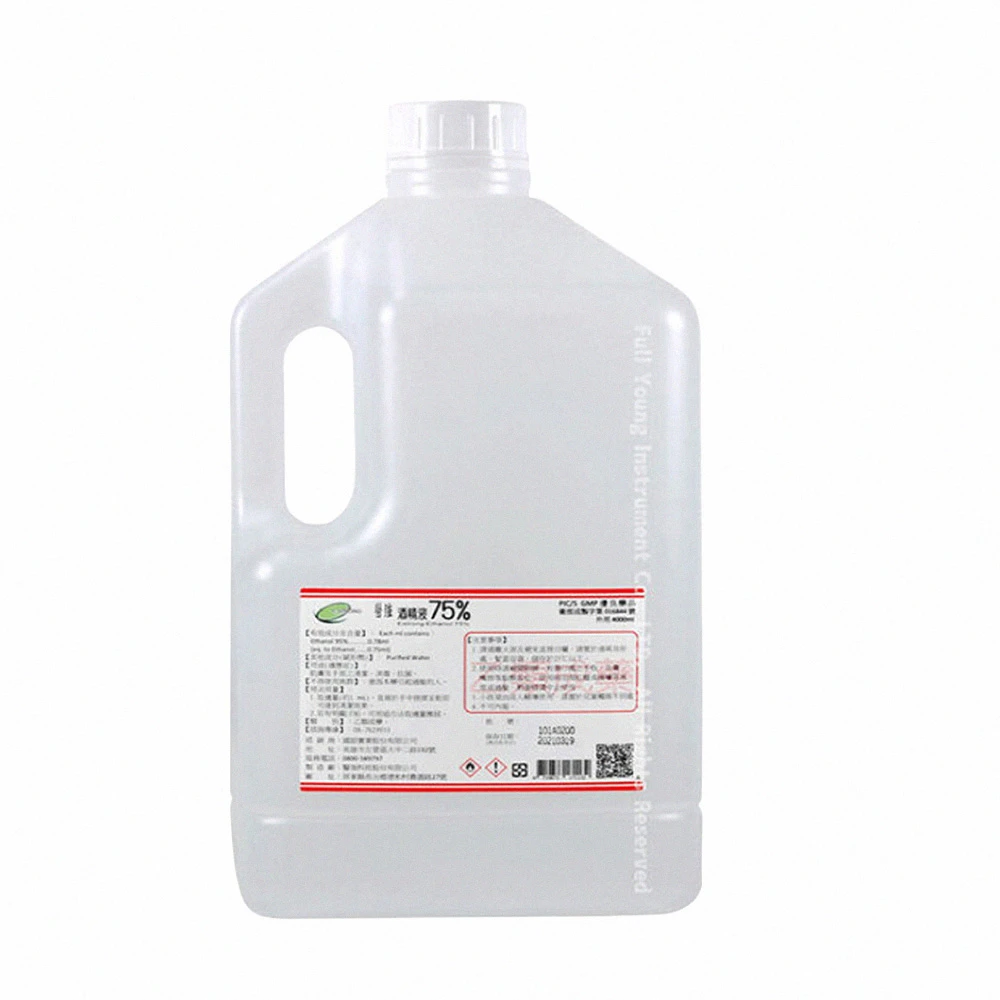 【醫強】75%清菌酒精 4000ml(6瓶/乙醇 醫療酒精)