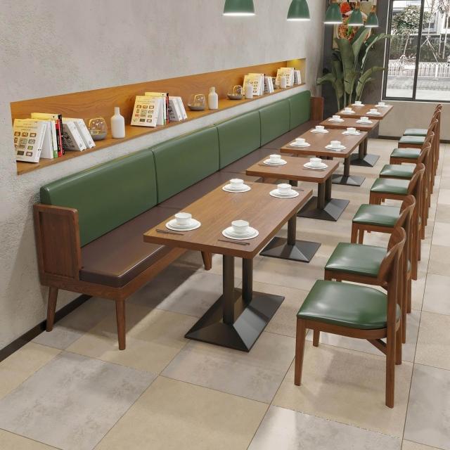 現代簡約咖啡廳桌椅組合網紅小吃甜品奶茶店桌椅西餐廳餐桌椅商用