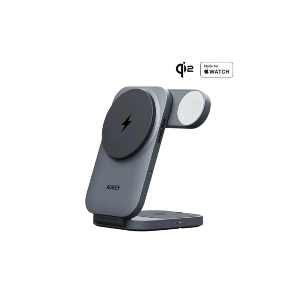 【AUKEY】AUKEY  LC-MC312 MagFusion Z Qi2 三合一磁吸折疊式旅行無線充電器 多功能充電座