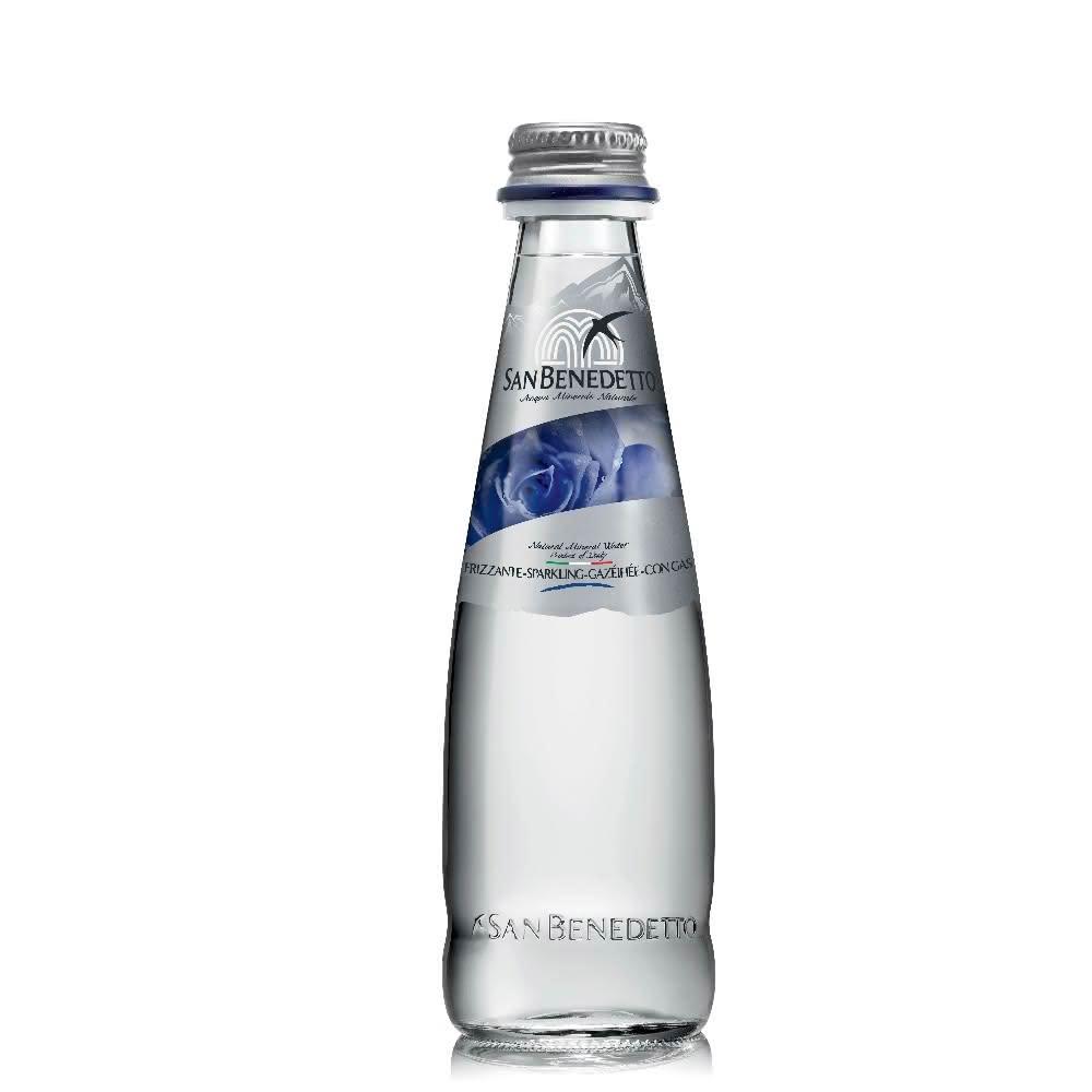 【San Benedetto 聖碧濤】SB聖碧濤 義大利 氣泡礦泉水-250mlX24瓶 箱 玻璃瓶 氣泡水 