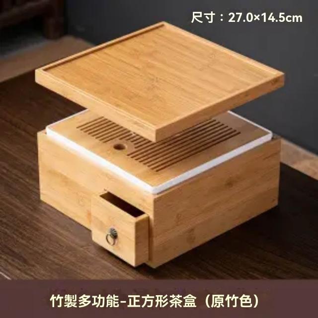良品のみ！職人手作 日式 竹製 手作 茶器 收納 茶盒 茶箱（茶箱