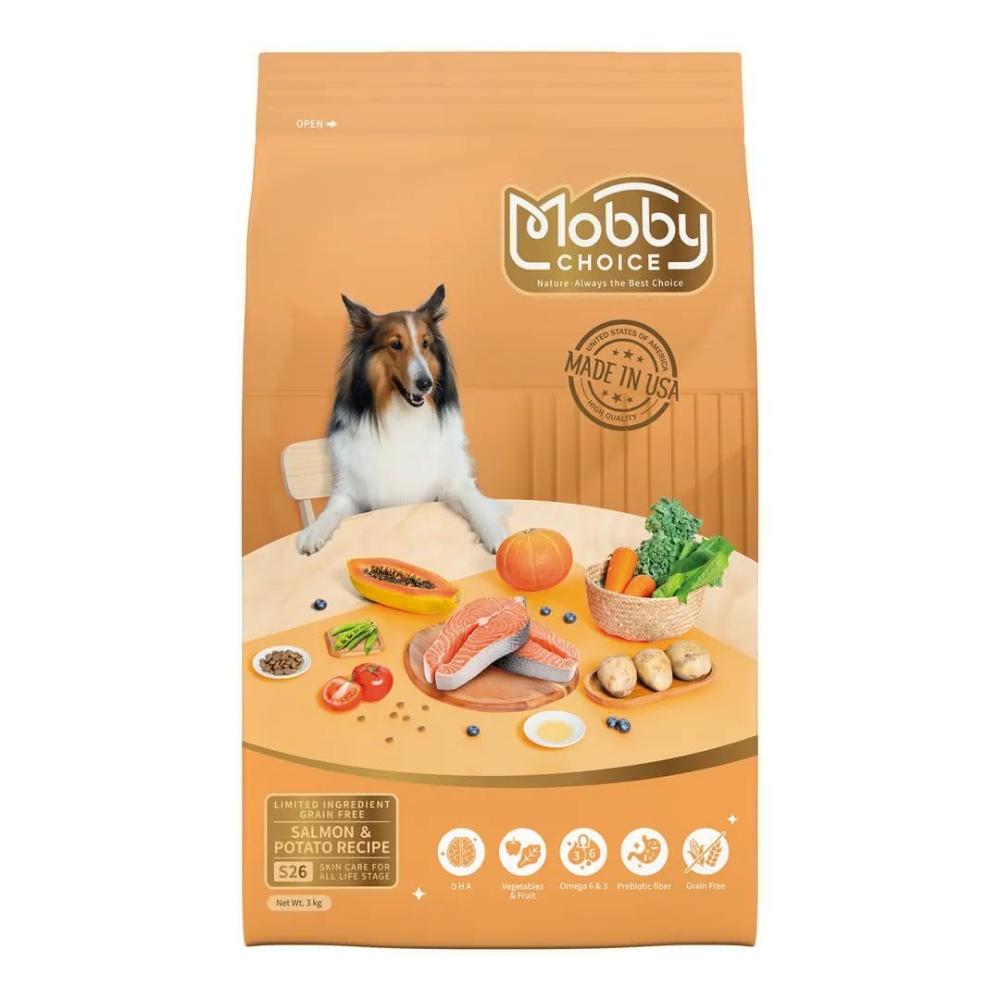【Mobby 莫比】S26 鮭魚馬鈴薯全齡犬無穀 3kg 狗飼料 狗糧 成犬 寵物飼料 犬用 全犬