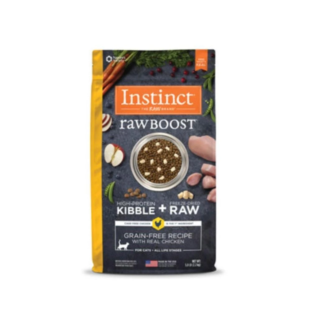 【Instinct 原點】雞肉凍乾全貓配方 5磅/10磅 雞肉無榖 皇極鮮雞 低敏 Instinct 本能 飼料