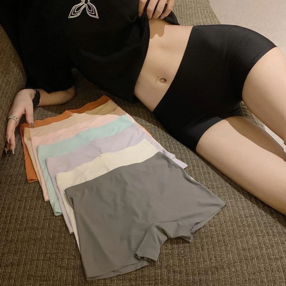 【D.studio】韓版冰絲無痕安全褲 無痕內褲 短褲 褲子 女裝 短裙安全褲 U26