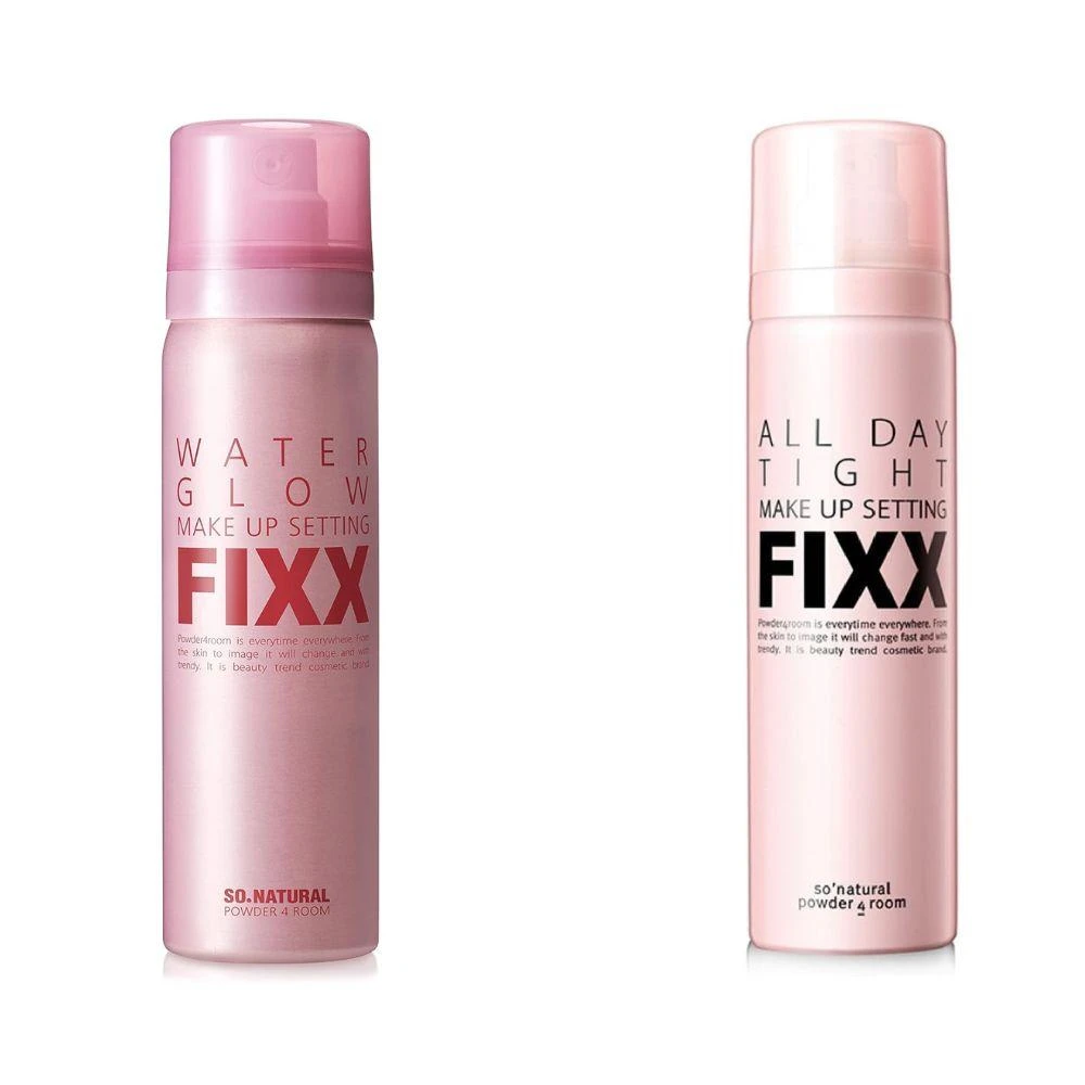 【SO NATURAL】FIXX 定妝 持妝 不脫妝 噴霧 粉瓶黑字（全天候） 粉瓶粉字（光澤感保濕） 灰瓶粉字（控油款）