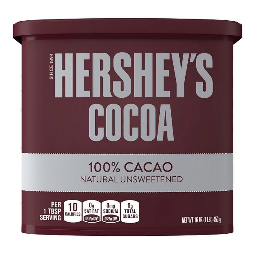 Hersheys 好時】HERSHEYS好時無糖100%純巧克力粉453g/ 罐/無糖(純可可粉不含糖及奶精)