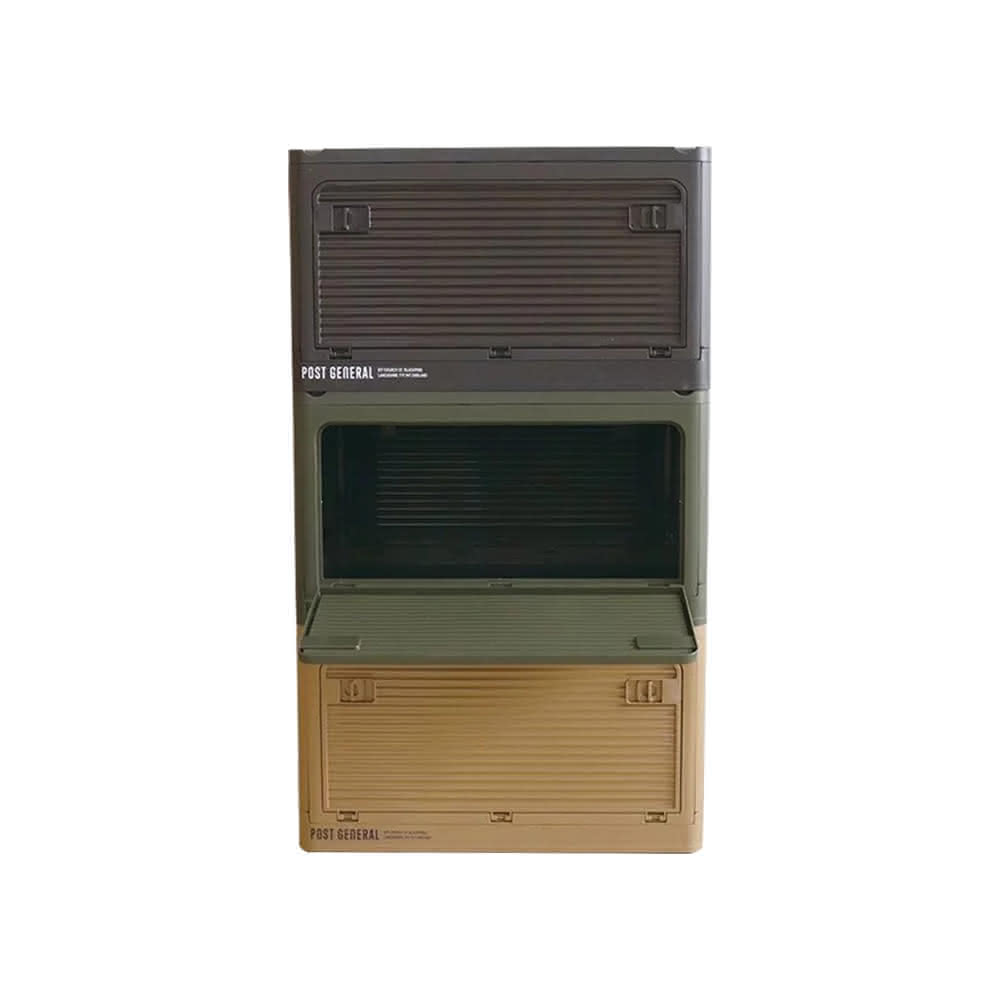 【POST GENERAL】軍風折疊側開收納箱裝備箱 置物箱 折疊箱 儲物箱 工具箱 戶外 露營 逐露天下