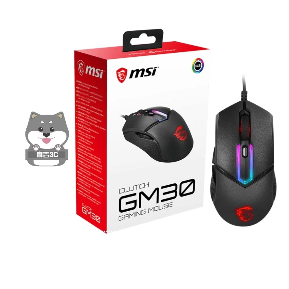 【MSI 微星】▲MSI GM30電競滑鼠▲MSI Clutch GM30 電競滑鼠GM30