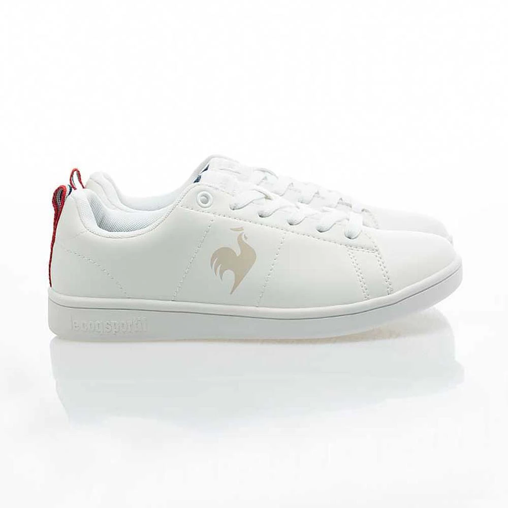 【LE COQ SPORTIF 公雞】LCS AUCH 復古休閒鞋 白色 小白鞋 LSS73201
