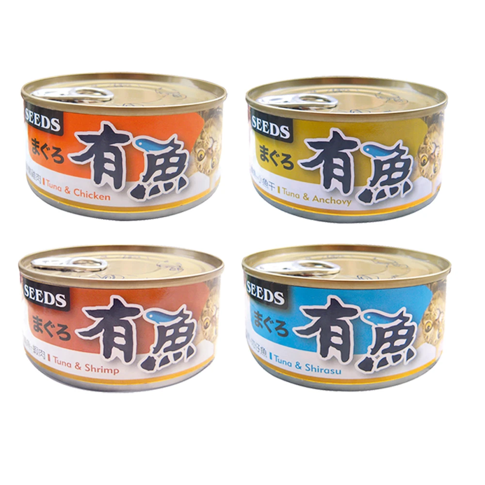 【Seeds 聖萊西】HAVE FISH 有魚貓餐罐 170g 副食/全齡貓/貓罐/貓狗飼料/罐頭餐盒/零食點心/貓罐頭