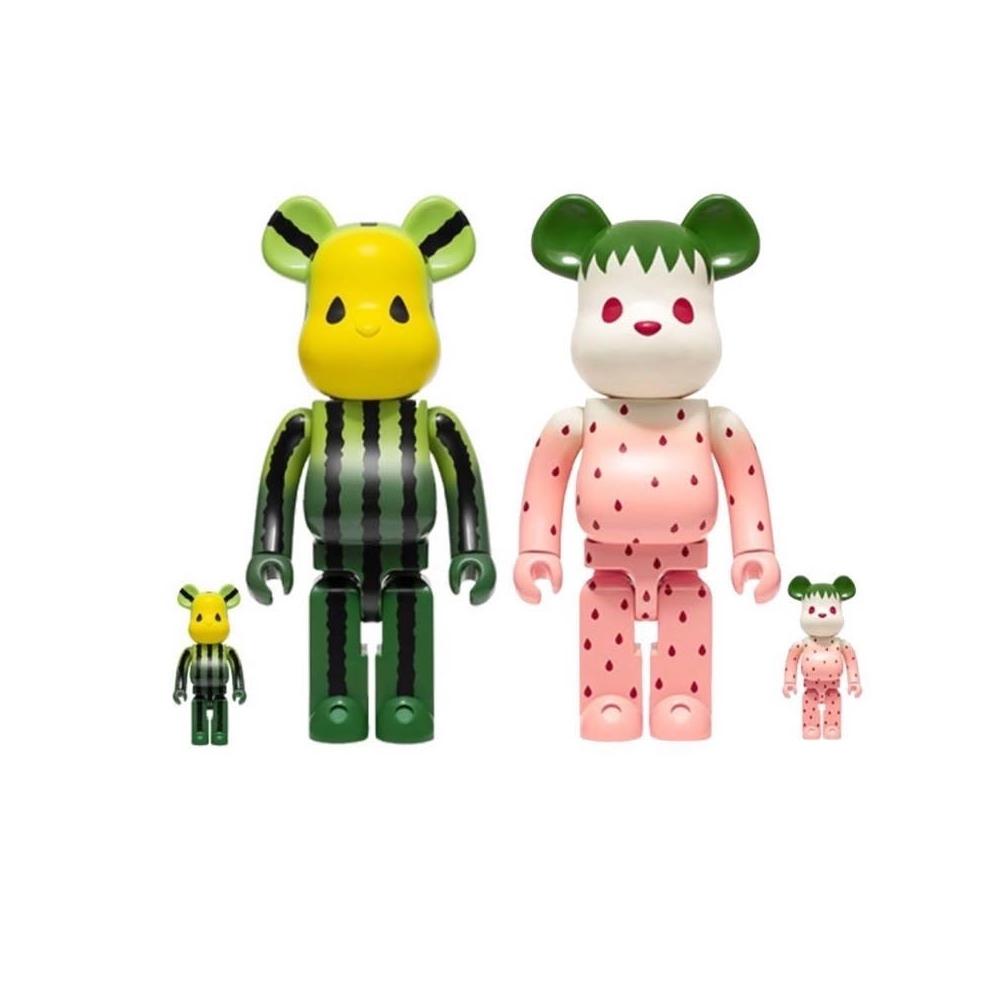 BE@RBRICK】BE@RBRICK x CLOT 水果系列二代黃皮西瓜牛奶草莓庫柏