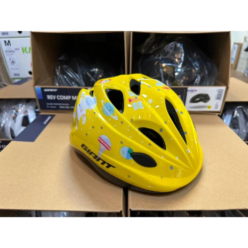 【GIANT】『小蔡單車』捷安特 GIANT K-15 2.0 一體成型 安全帽/童帽 學步車/直排輪 PUSH BIKE 太空(黃)